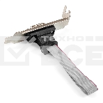Планка портов в корпус 1xCOM ExeGate BrctDB91-LP (Com 10-pin (F) --> RS232 DB9 Male, кабель 20см, Low Profile), фото3