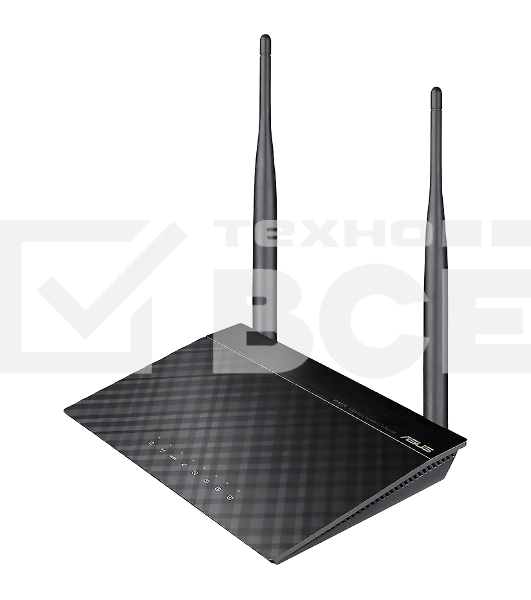 Сетевое оборудование ASUS RT-N12 E WiFi Router (RTL) 802.11b/g/n, 4UTP 10/100 Mbps, 1WAN, 300Mbps, 2x2dBi