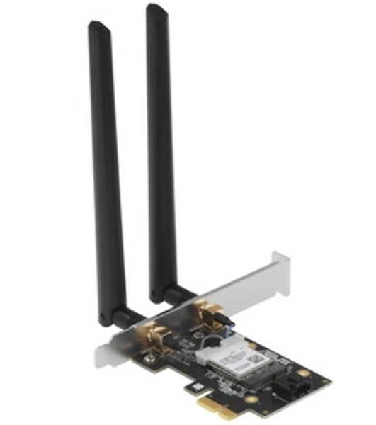 Сетевой адаптер ASUS PCE-BE6500 WiFi 7 Bluetooth 5.4 2882+2882+688Mbps 6GHz/5GHz/2.4GHz 