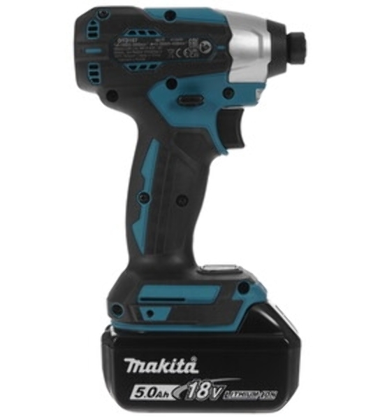 Дрель-шуруповерт Makita DTD157RTJ, 18 В, 5 Ач, 140 Нм, бесщеточный, ударный
