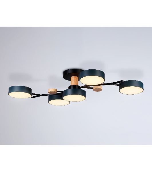 Светильник Ambrella light FL4835/5 BK черный 3000K-6400K 70W 830*400*160 (ПДУ ИК)