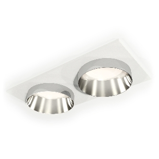 Комплект встраиваемого светильника Ambrella light XC6525022 SWH/PSL белый песок/серебро полированное MR16 GU5.3 (C6525, N6132)