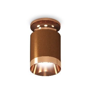 Светильник Ambrella Light XS6304150 SCF/PPG кофе песок/золото розовое полированное MR16 GU5.3 (N6906, C6304, N6135)
