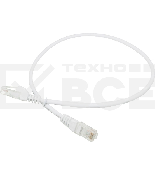 Кабель Патч-корд Lanmaster UTP LAN-PC45/U5E-0.5-WH вилка RJ-45-вилка RJ-45 кат.5е 0.5м белый LSZH (уп.:1шт)
