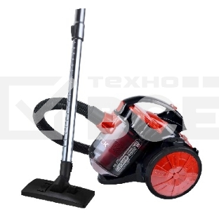 Пылесос Centek CT-2531 (красн/черн) мультициклон 1800/350Вт, стакан 1,5 л, телескоп металл. трубка