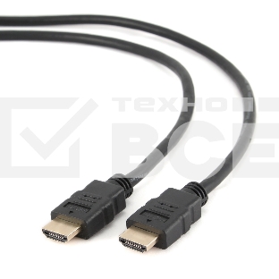 Кабель HDMI Cablexpert CC-HDMI4-6, 19M/19M, v2.0, медь, позол.разъемы, экран, 1.8м, черный, пакет