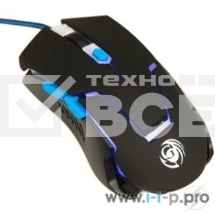 Мышь проводная Dialog Gan-Kata MGK-12U черный, 2400 dpi, USB, кнопки - 6