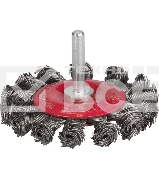 Кордщетка STAYER 35115-075_z01дисковая для дрели плетёные пучки проволоки 0.5мм 75мм
