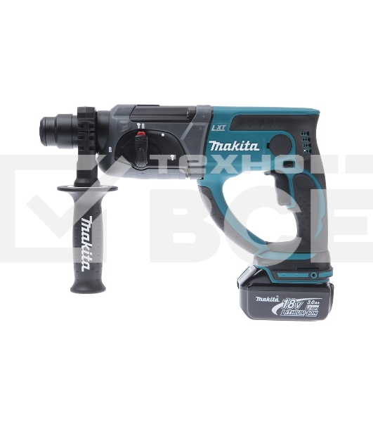 Перфоратор Makita DHR202RFE Перфоратор ак,SDS+, 18В,2х 3 Ач Li-ion,3реж,1.9Дж,0-4000у\м,3.5кг,чем,подсветка,совмест с 4 Ач Li-ion
