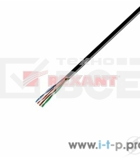 Кабель Rexant (01-0045) Кабель UTP CAT5e 4 пары (305м) 5.1 мм OUTDOOR