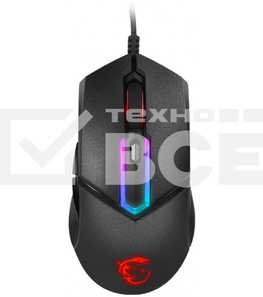 Мышь проводная MSI Clutch GM30 черный, 6200 dpi, USB, кнопки - 6