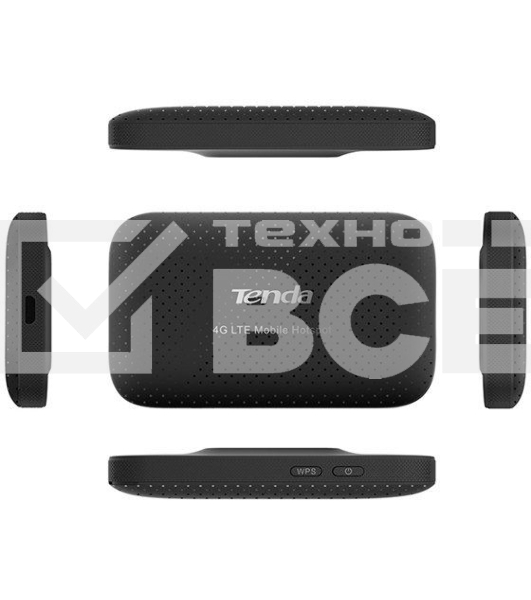 Мобильный роутер Tenda 4G185 4G LTE, встроенная батарея 2100 мАч; поддержка карт памяти до 32Гб