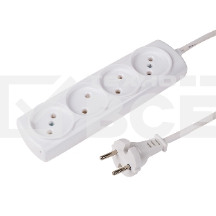 Удлинитель PROconnect OPTIMA 4 гнезда, 7 м, 2х0.75 мм², б/з, белый