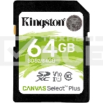 Флеш карта SDHC 64Gb Class10 Kingston <SDS2/64GB>, Canvas Select 100R CL10 UHS-I, фото11