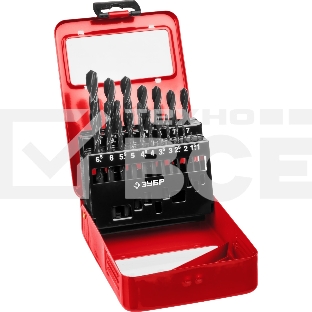 Набор сверл по металлу Зубр Мастер 29605-H19 19 шт d=1-10 мм быстр.реж.сталь