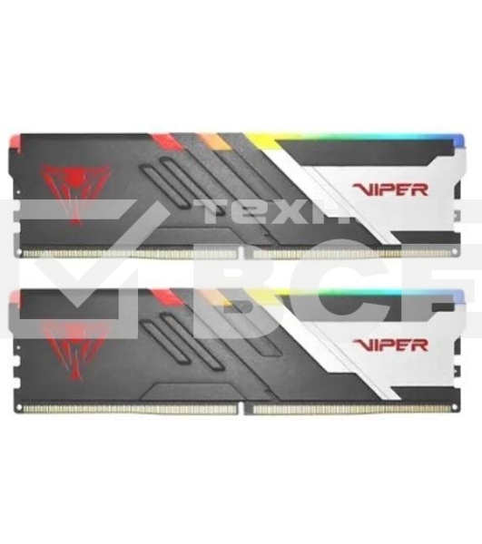 Оперативная память Patriot Viper Venom, DDR5, 32GB (2x16GB), 6400MHz, CL32, с радиаторами, RGB, черный