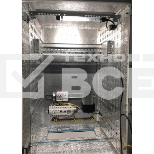 Шкаф уличный всепогодный укомплектованный настенный ЦМО ШТВ-Н, IP55, 12U, корпус: сталь, 600х600х330 мм (ВхШхГ), цвет: серый