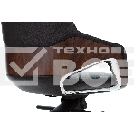 Кресло руководителя Бюрократ _DAO-2 черный кожа с подголов. крестовина алюминий, фото17