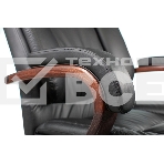 Кресло руководителя Бюрократ T-9925WALNUT/BLACK черный, кожа, крестовина дерево, фото35