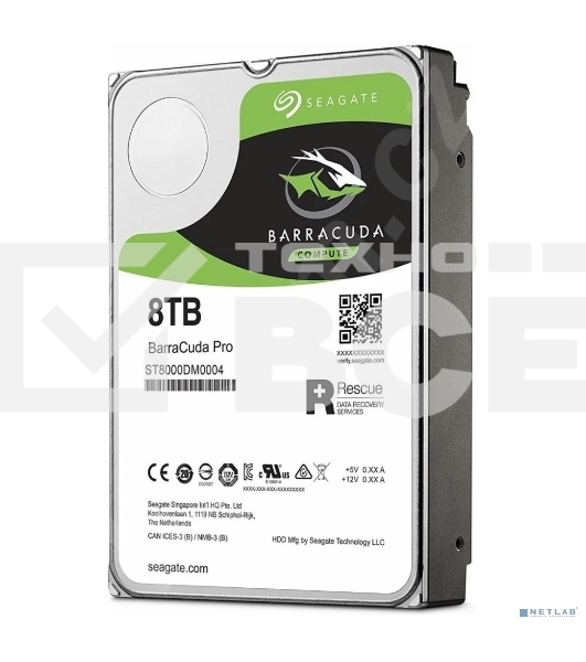 Жесткий диск Seagate SATA 8TB 5400RPM 6GB/S 256MB ST8000DM004  3.5