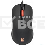 Мышь проводная Defender Ultra Classic MB-280 черный, 1200 dpi, USB, кнопки - 4, фото3