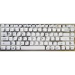 Клавиатура для ноутбука Sony Vaio VPC-Y белый с серебристой рамкой, фото3