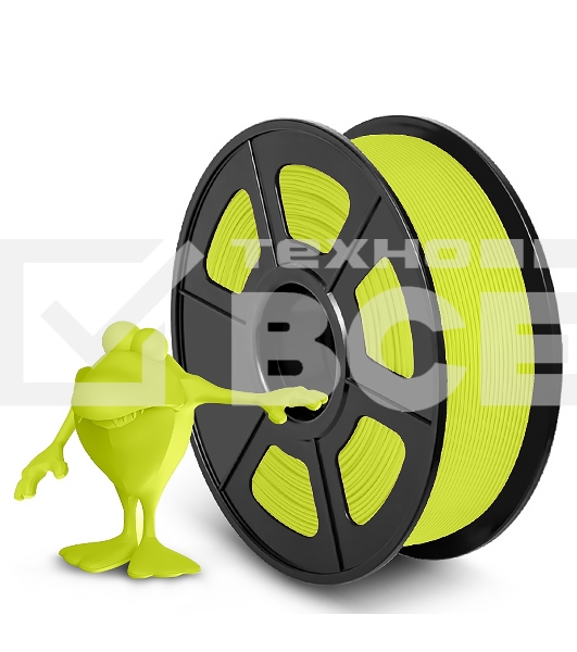 Филамент NVPrint PLA Matte Bright Yellow для 3D печати диаметр 1.75мм  длина 330 метров  масса 1 кг