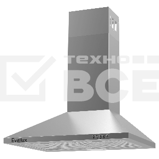 Купольная вытяжка Evelux Favorite 60 X, 60 см, 3 скорости, производительность 750 м3/ч, кнопочное управление, цвет нержавеющая сталь