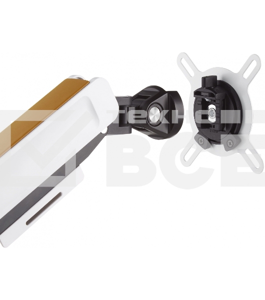 Кронштейн для мониторов Ultramounts UM732W белый/коричневый 17'-32' макс.8кг крепление к столешнице поворот и наклон