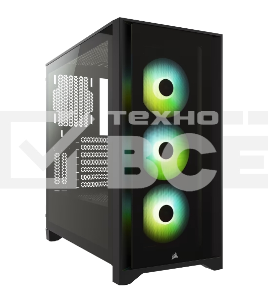 Компьютерный корпус Corsair iCUE 4000X RGb CC-9011204-WW Tempered Glass Mid-Tower, Black