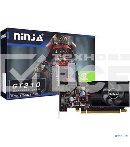 Видеокарта Ninja (Sinotex) GT210 512M 64bit DDR3 DVI HDMI CRT PCIE