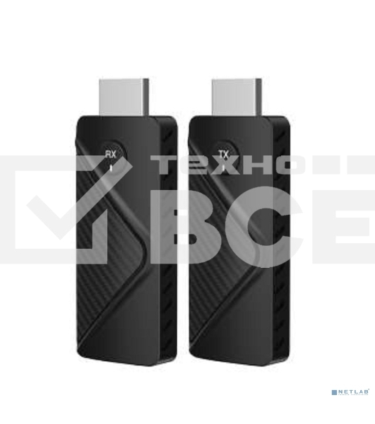 Беспроводной удлинитель HDMI ORIENT VE059V2, WiFi HDMI Extender (Tx+Rx), до 50 м, HDMI 1.3, 1080p@60Hz, HDCP1.2, внутренние антенны, питание от USB (33370)