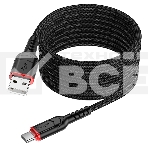 Кабель USB2.0 Hoco AM/Type-C, 3А, X59, 2м, черный, коробка, фото4