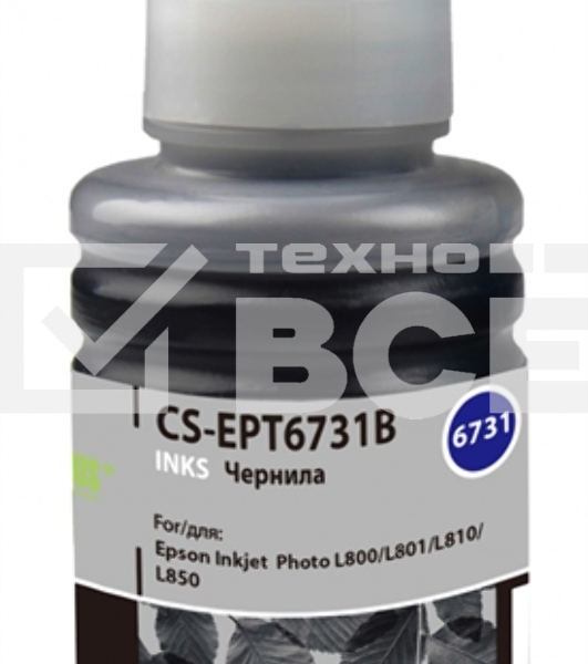 Чернила Cactus CS-EPT6731B черный100мл для Epson L800/L810/L850/L1800