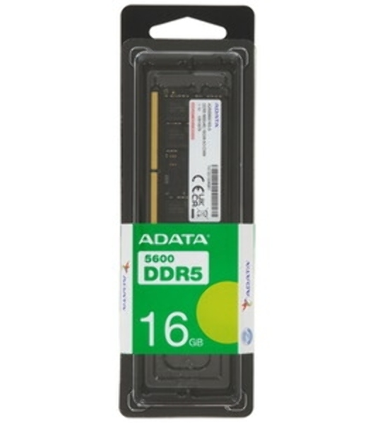 Оперативная память ADATA Premier, DDR5, 16GB (1x16GB), 5600 MHz, CL46, без радиатора, черный, SO-DIMM
