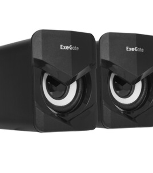 Акустическая система 2.0 ExeGate EX289680RUS Accord 210 (питание USB, 2х3Вт (6Вт RMS), 60-20000Гц, черный, RGb подсветка)