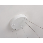 Подвесной светодиодный светильник Ambrella light FL5862/2 WH белый 45W 3000K/4200K/6400K D600/400*830 (без ПДУ), фото7