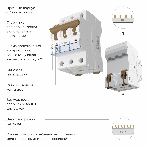 Автоматический выключатель Werkel 3P  10 A  C  6 kА W903P106, фото 1
