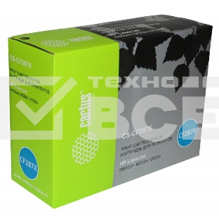 Картридж лазерный Cactus CS-CF287X черный (18000 стр.) для HP LJ M506dn/ M506n/ M506x