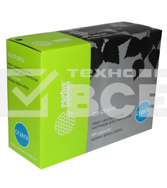 Картридж лазерный Cactus CS-CF287X черный (18000 стр.) для HP LJ M506dn/ M506n/ M506x