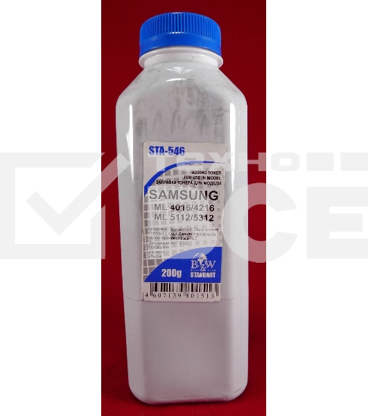 Тонер SAMSUNG SCX 4016/4216/4321/4521/5112/5312 (фл, 200г) B&W Standart фас России