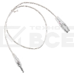 Кабель-удлинитель аудио Buro Jack/Plug 3.5mm (f) 1м. прозрачный, фото2
