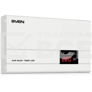Стабилизатор напряжения SVEN AVR SLIM-1000 LCD