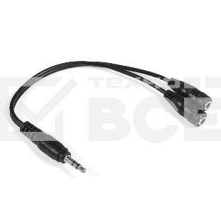Кабель-разветвитель аудио Exegate EX284946RUS EX-CCA-415-0.3 (3.5mm Jack M/2x3.5mm Jack F, 0,3м)