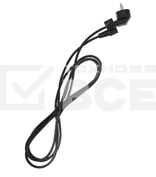 Кабель компьютер - розетка  угловой  220V <3м> (Европейский стандарт)  Telecom <TP021DA-3.0-BK>