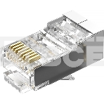 Коннектор Vention RJ45 (8p8c), FTP, cat. 6, под витую пару, экранированный (50шт.), фото 1
