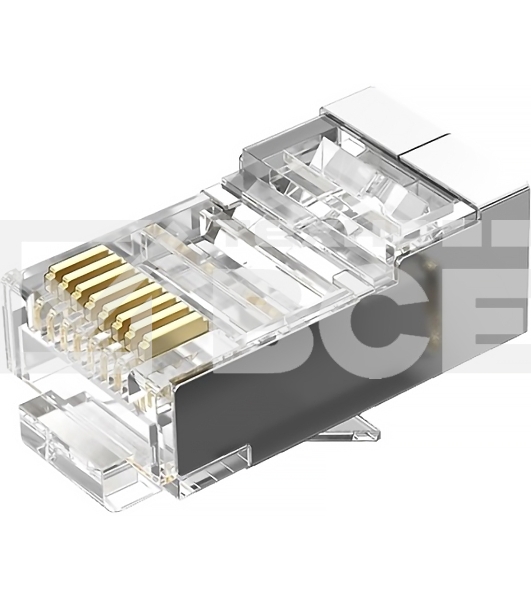 Коннектор Vention RJ45 (8p8c), FTP, cat. 6, под витую пару, экранированный (50шт.)