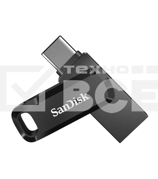 Флеш диск 64GB SanDisk Ultra Dual Drive Go, USB 3.1 - USB Type-C Black