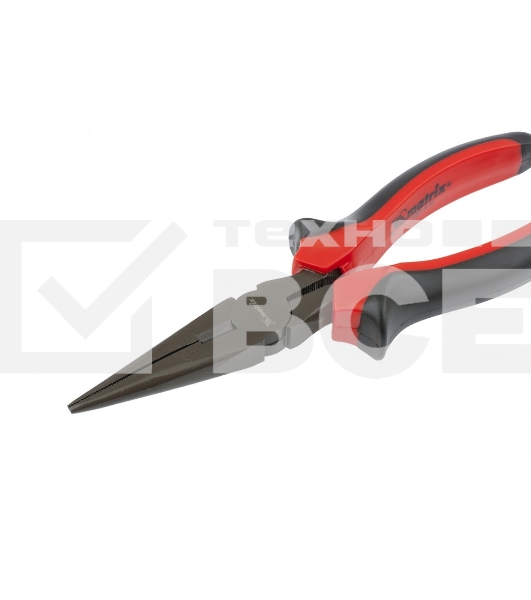 Длинногубцы Black Nickel, 180 мм, прямые, двухкомпонентные рукоятки Matrix