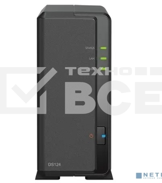 СХД SYNOLOGY настольное исполнение 1BAY NO HDD DS124